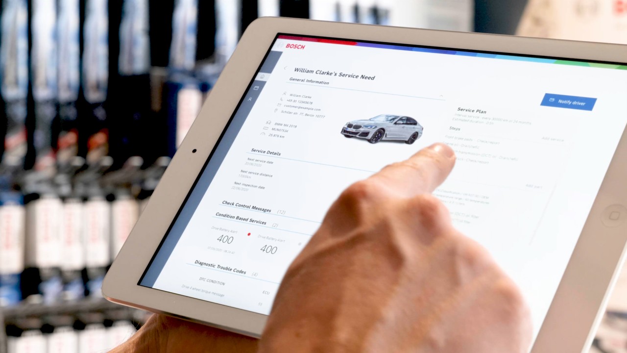 BMW + Bosch pilot project about automated transmission of data to independent workshops